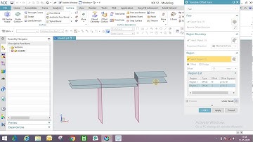 Surface Command: Variable offset face