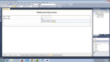 Mathmatical operations using Asp.net with C#.net Language