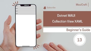 Dotnet MAUI Collection View in Xaml