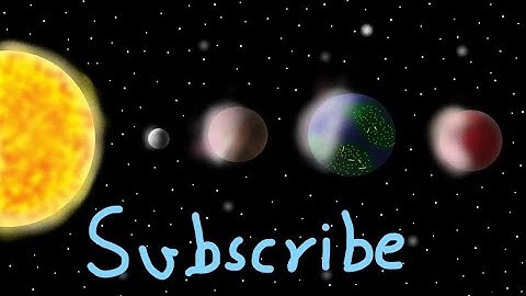First Four Planets of Solar System By Paint 3d