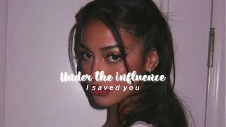 Under the influence- Chris Brown (slowed+reverb)