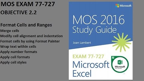 Microsoft Excel MOS EXAM 77-727 - Objective 2.2 in URDU / HINDI