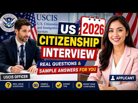 U.S. Citizenship Interview 2026 Practice Small Talk - Real Questions & Sample Answers #n400 #uscis