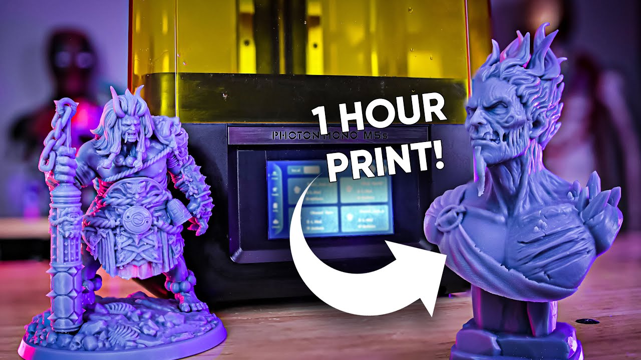FAST & Smart 12K Resin 3D Printing - Anycubic Photon Mono M5s - YouTube