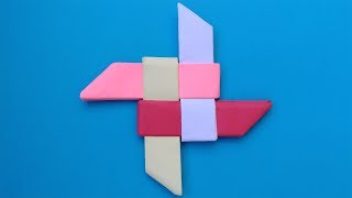 ★Крутое и простое оригами. Звездочка Ниндзя (Сюрикен) из бумаги. ★Крутое и простое оригами. Звездочка Ниндзя (Сюрикен) из бумаги.