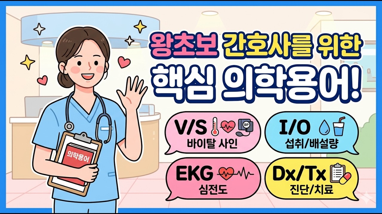 왕초보 간호사를 위한 다빈도 핵심 의학용어 (40분)