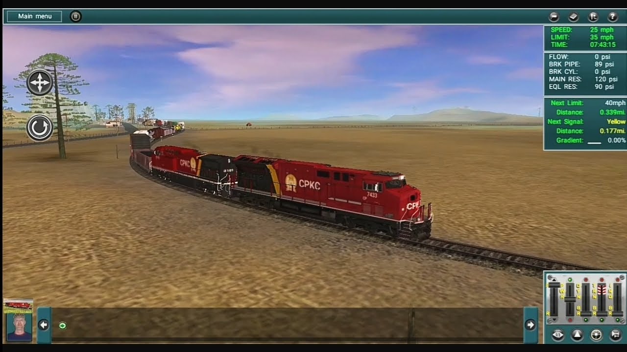 Trainz USA gameplay, Inédito! Entregando trem da CKPC no outro pátio ...