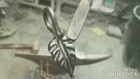 Forging a Leaf key chain