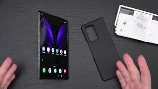 Samsung Galaxy Z Fold 2 5G Aramid Standing Cover Case Unboxing
