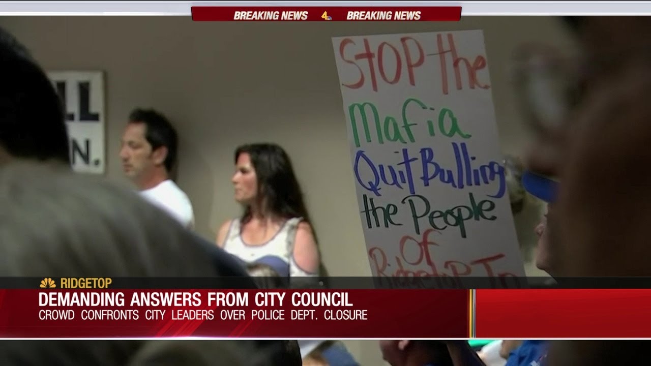 Ridgetop citizens demand answers from city council about police