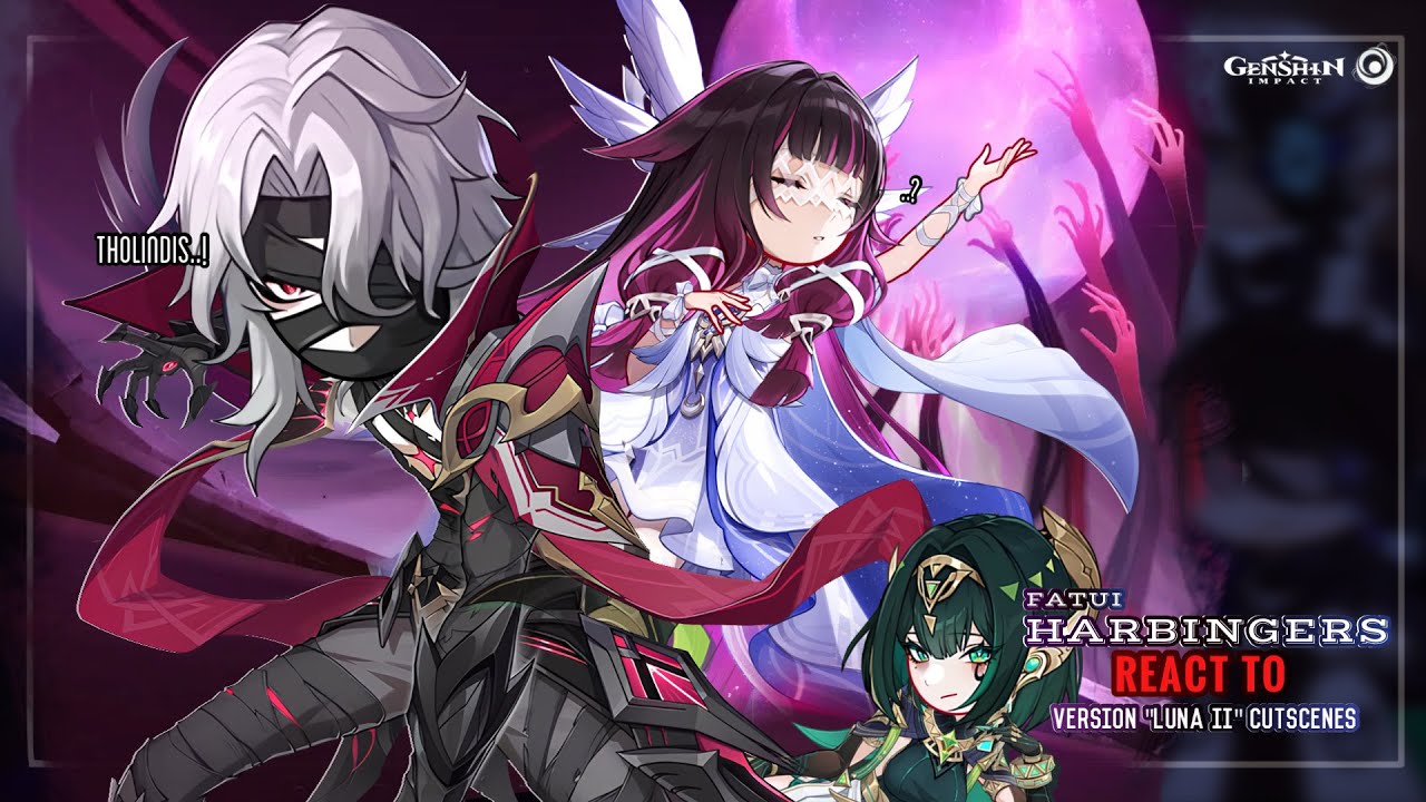 🪽✨ Реакция Предвестников Фатуи на ролики версии «Луна II» || GL2 || Геншин Импакт