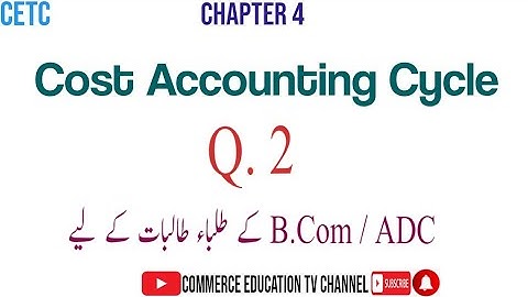 Cost Accounting/ Chapter 4/ADC/B.COM.II - Lecture 10