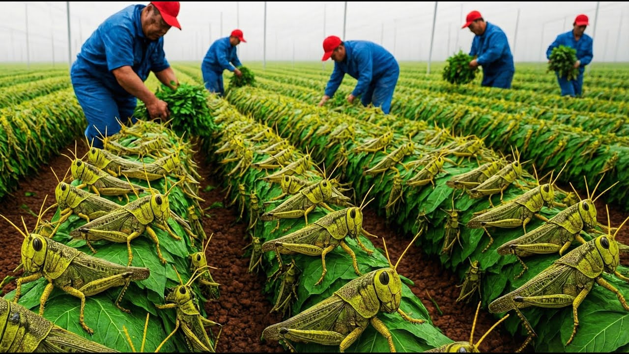 Inside the World’s Largest Locust Factory  Producing Hundreds of Tons of Animal Feed #27