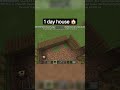 1 day house 🏠in minecraft 😨 ( MENTE MÁ - Nakama)#minecraft #MENTE MÁ - Nakama#gaming #shots