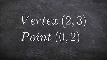Write the equation of a parabola given a vertex and point