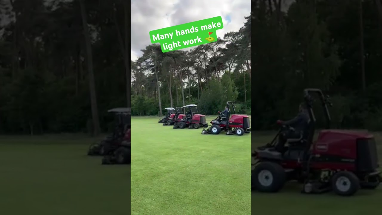 How many Greenkeepers does it take to mow a fairway? ⛳ 