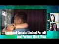 Approved canada student permit and partner work permit  hidalgo couple