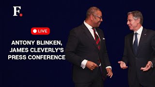 G7 Foreign Ministers LIVE : US State Secy Antony Blinken & UK FM Cleverly Joint Press Conference