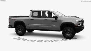 Chevrolet Silverado Crew Cab ZR2 2026 3D model by 3DModels.org