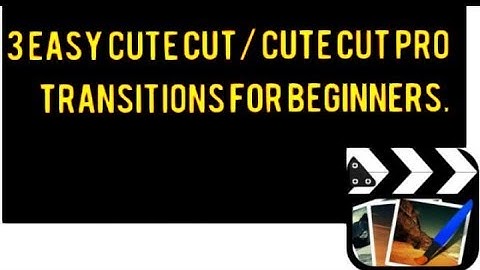 BASIC AND EASY CC/CCP TRANSITIONS TUTORIAL // BEGINNER