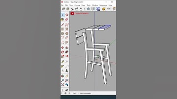 Simple Cafe Chair-Sketchup