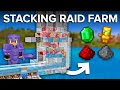Minecraft stacking raid farm  80000 items per hour