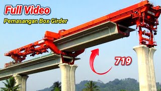 Progres Pemasangan Box Girder di Plered Kab Purwakarta - Kereta Cepat Jakarta Bandung
