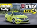 İSTANBUL TRAFİĞİNDE TAKSİ KULLANIYORUZ // FIAT EGEA TAKSİ MODU !!