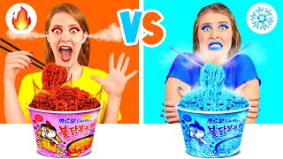 Tantangan Makanan Panas vs Dingin | Tantangan Gila Fun Fun Challenge