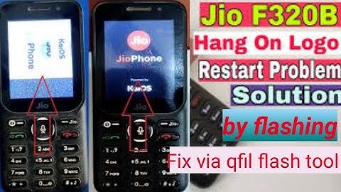jio f320b flashing #hangonlogo fix by qfil flash tool jio logo fix