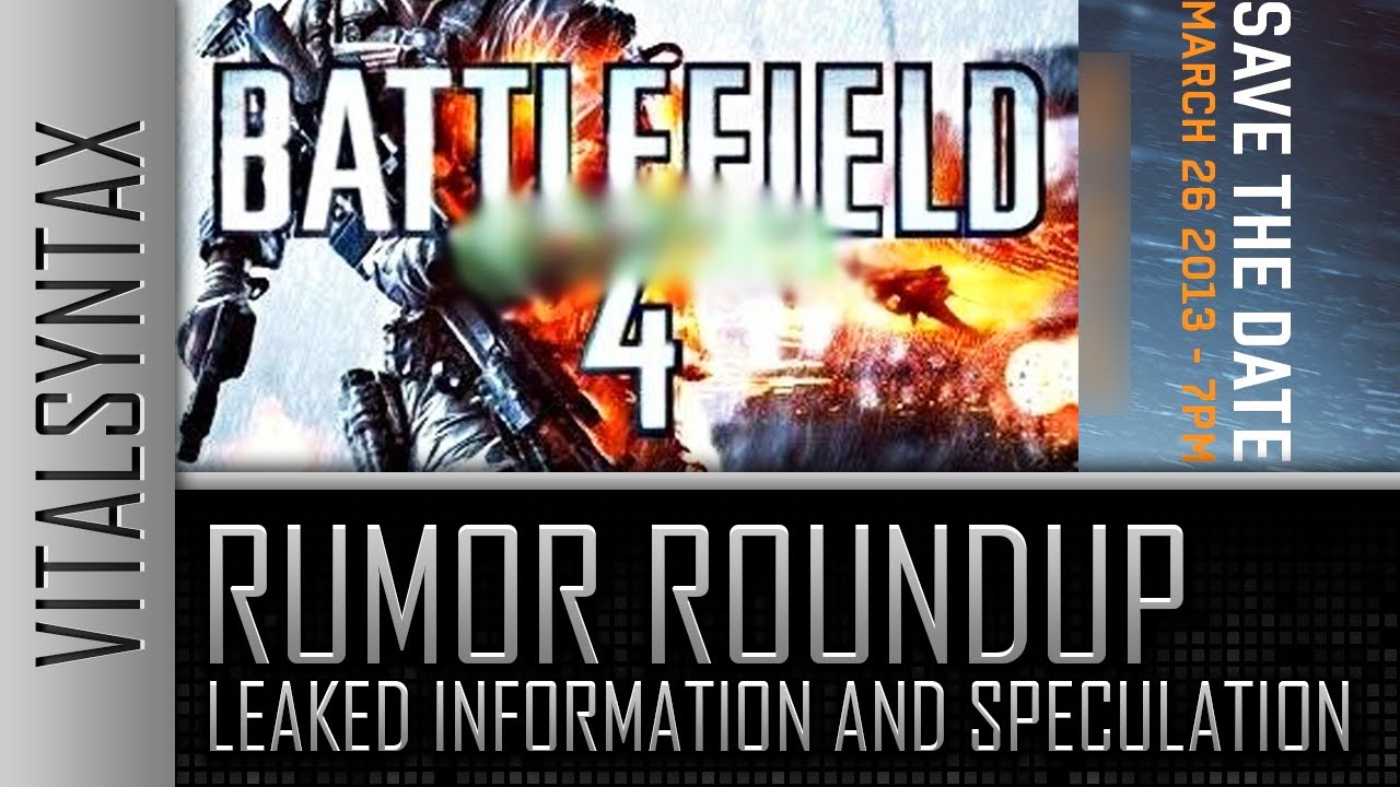 Battlefield 4 Coming To PS4 & Xbox 720, BF4 Rumors