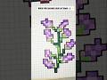 Can you guess the flower before the green stem appears? #drawing #pixelart#art#hacks #daily #flowers