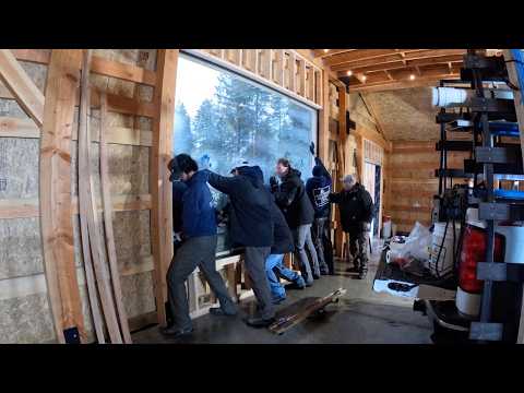 It's AMAZING! A 500 POUND Direct Set Window Is Installed And FRAMING The FIRST Wall