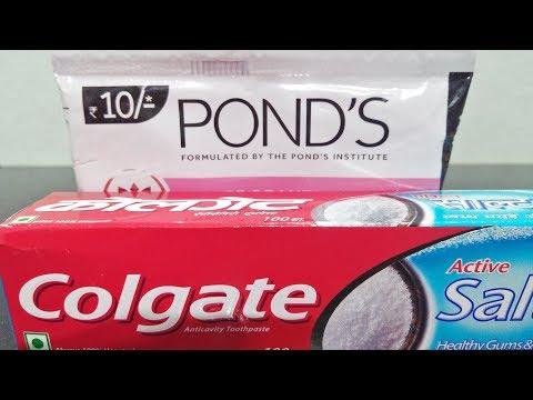 skin-whitening-glowing-show-beauty-life-hacks-using-toothpaste-&-pond's-cream-|-simple-tricks-&hacks