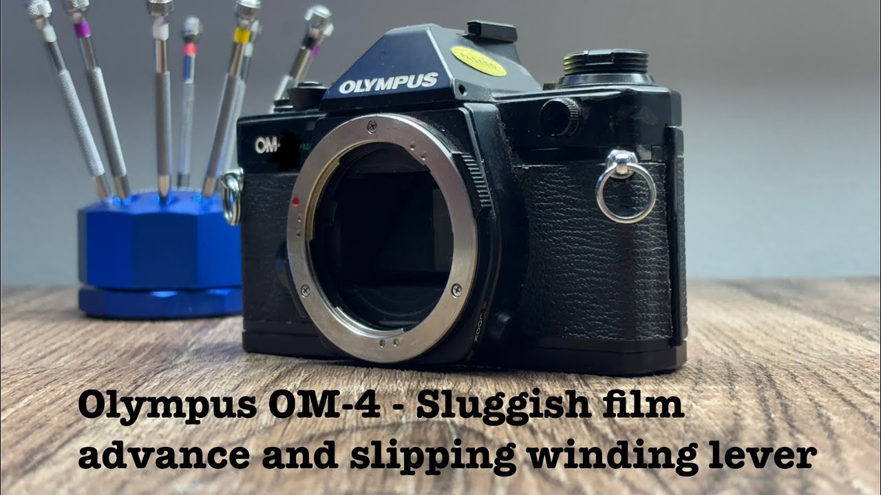 Olympus OM-4 - Sluggish film advance and slipping winding lever