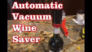 Quntis Automatic Vacuum Wine Saver - Amazon Review - Gift Ideas Under $20