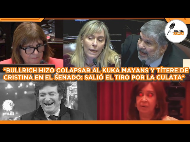 BULLRICH HIZO COLAPSAR AL KUKA MAYANS Y TÍTERE DE CRISTINA A LOS GRITOS EN LA SESIÓN DEL SENADO
