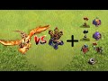 Super dragon vs Max Air defense with and without traps #clashofclans #coc #gaming #shorts