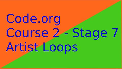 Programming for Kids - Course 2 Artist Loops