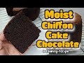 Chocolate Chiffon Cake / Moist Chocolate Chiffon Cake ( Family Recipe )