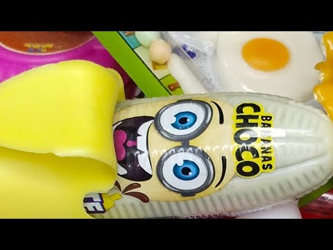 حلويات لذيذه وممتعه مع كيتي بن مصاصه بونبوني وشيكولاته مع بيضه الكندر اللذيذه