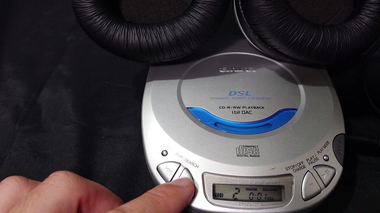 ポータブルCDプレーヤー】aiwa XP-V310 - YouTube