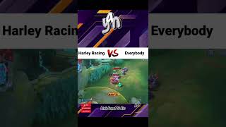 harley racing vs freya | part 10 #mlbb  #funnymobilelegend #mlbblucu #fyp #shorts #mobilelegendslucu