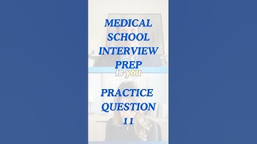 Mini Mock Interview Show - Practice Question 11 #premedlife #interviewquestions #premed