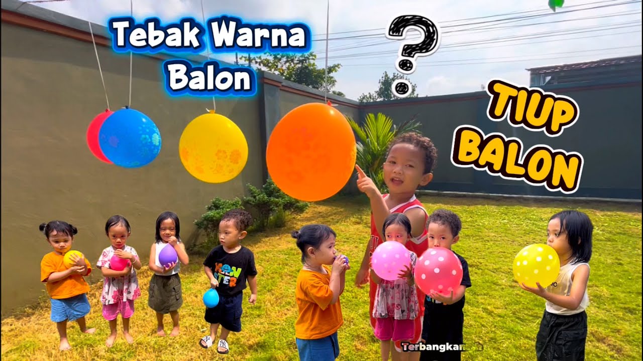 Изучение цветов и игры с воздушными шариками.