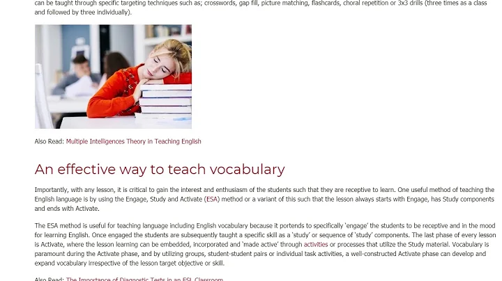 La importancia del vocabulario en el aprendizaje del inglés