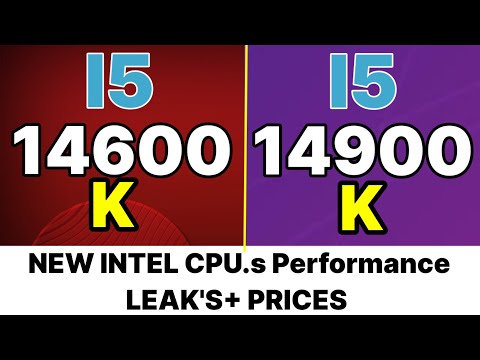 I5 14600K VS I5 13600K VS I9 14900K VS I9 13900 K VS R9 7950X Intel 14gen performance leaks+ prices