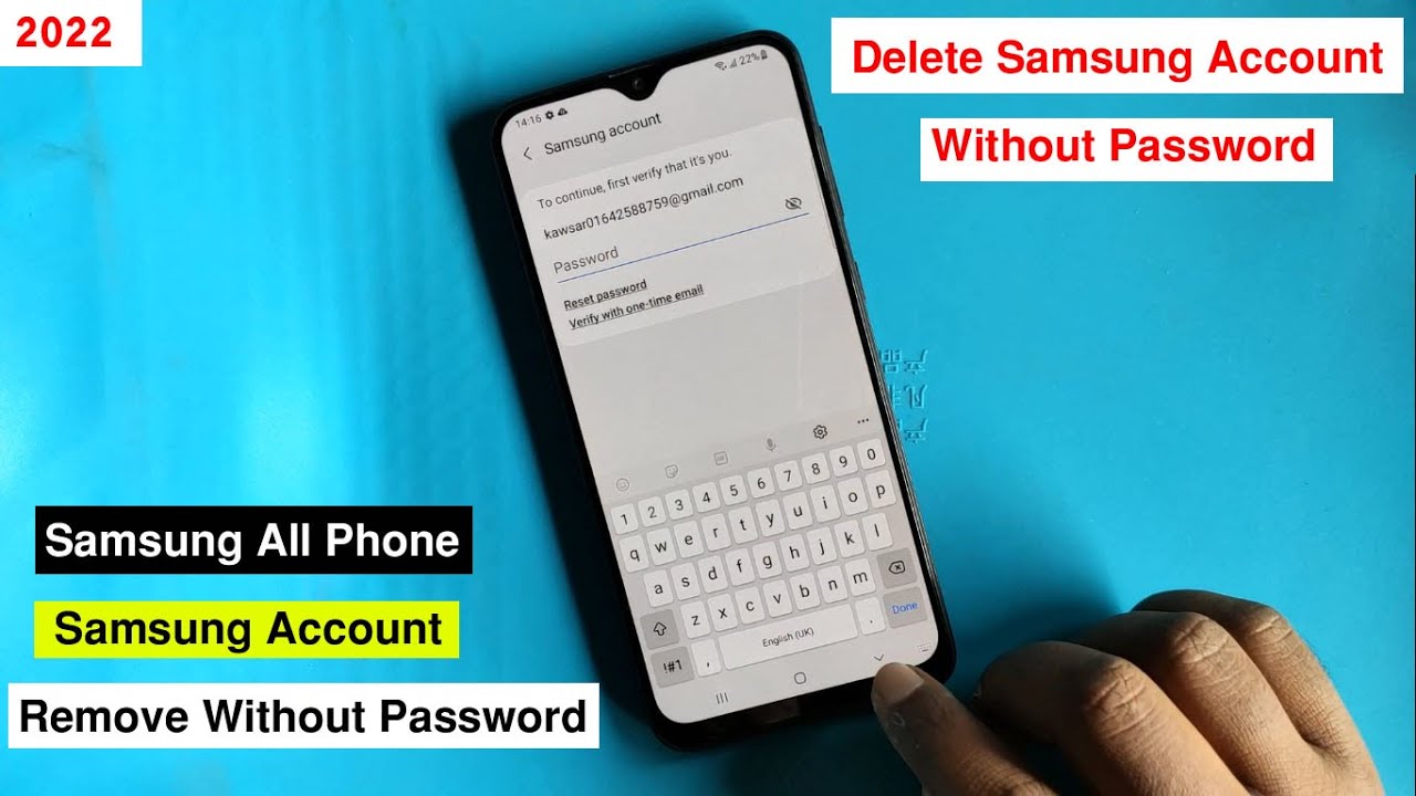 How To Remove Samsung Account Without Password | Delete Samsung Account Without Password 2022