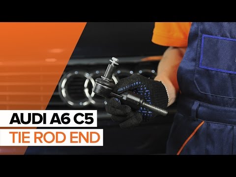 How to change tie rod end / track rod end on AUDI A6 C5 TUTORIAL