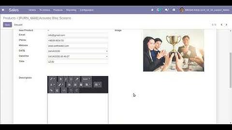 Product Custom Fields Odoo